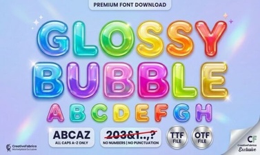 Modern Bubble Font Styles for Creative Projects