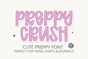 Download the Preppycrush Font: Elegant Design Projects