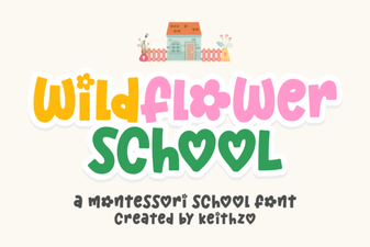 A Creative Font for Modern School Projects
