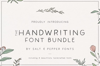 Creative Handwriting Font Bundle for Design Projects