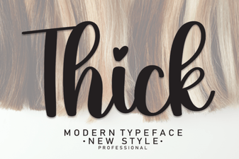 Expressive Typography with Bold, Thick Fonts
